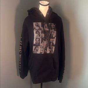 Taylor Swift Eras Tour Black Photo Collage Pullover Hoodie